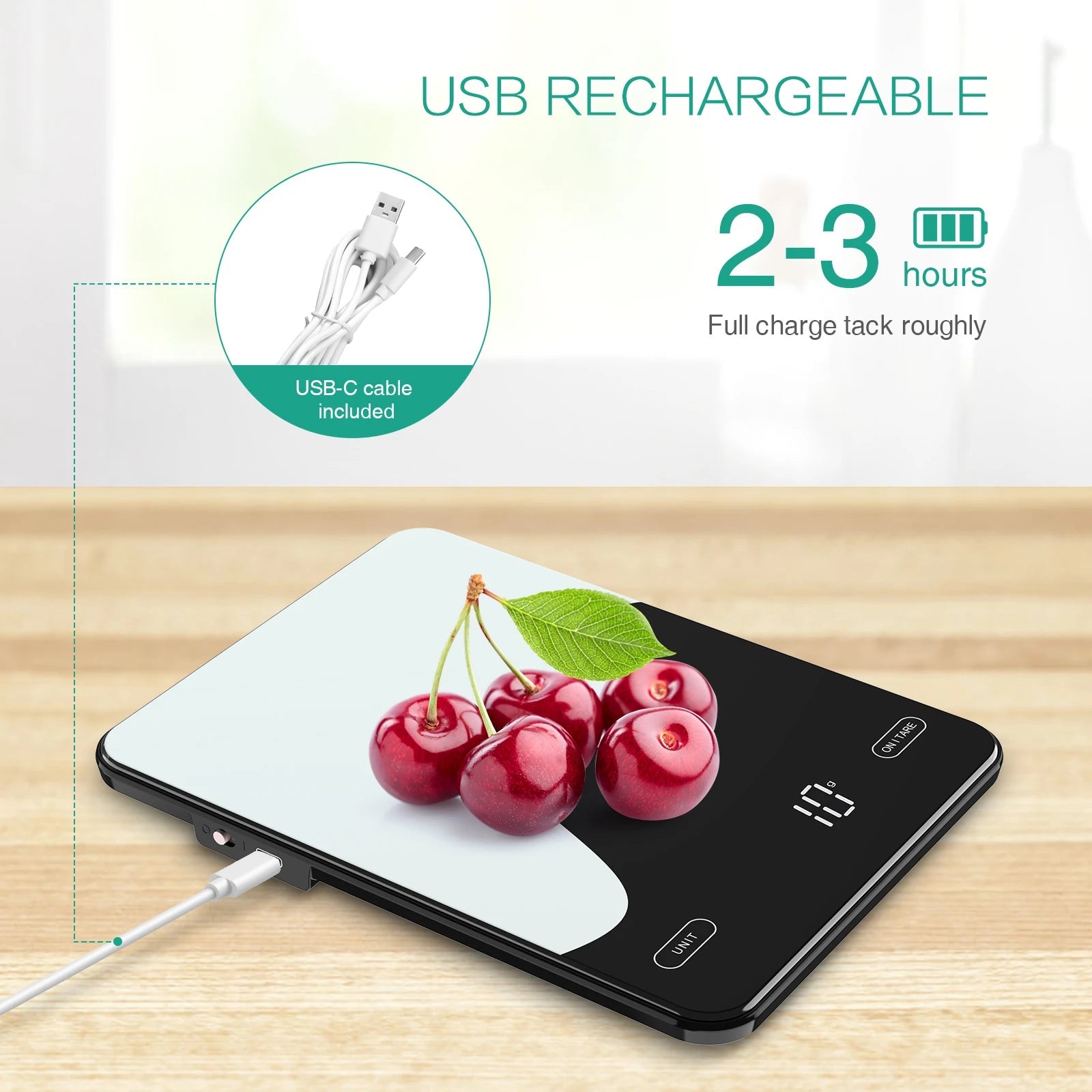 Smart Digital Food Scale with Nutrition App - Kitcharoo